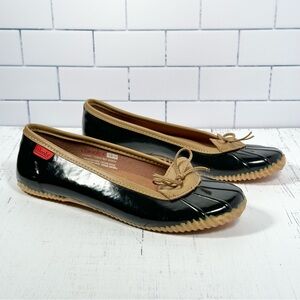 Chooka Duck Skimmer Rain Shoes Water Resistant Ballet Flat Size 10